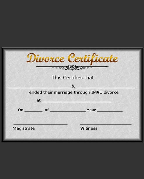 Buy dicorce certificate Online